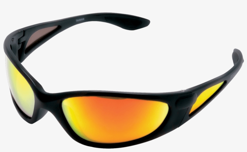 The Daytona Black Frame / Fire Mirror Lens - Plastic, transparent png download