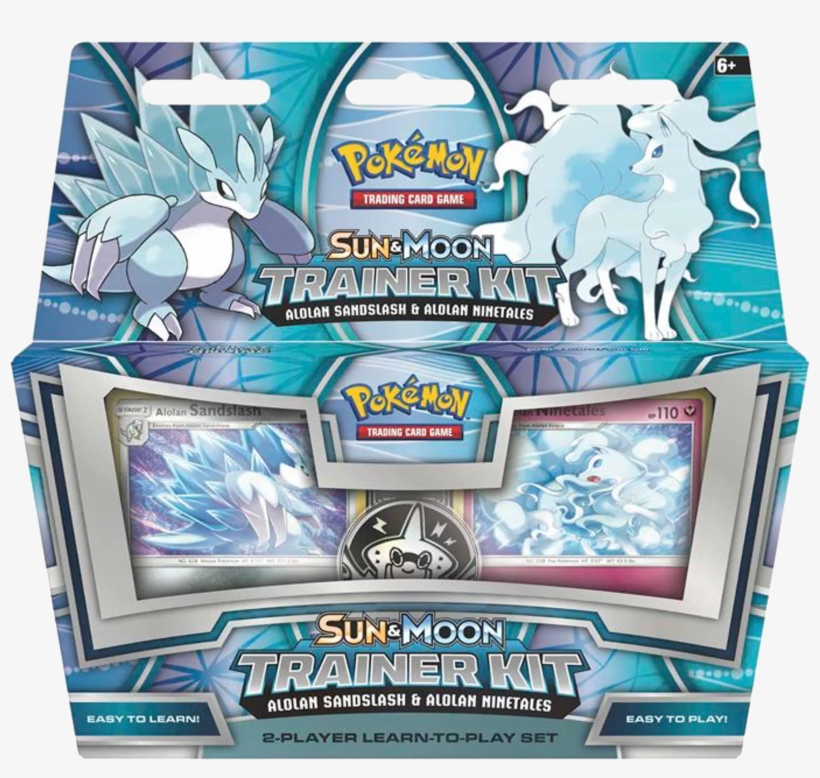 Sun & Moon Trainer Kit-alolan Sandslash & Alolan Ninetales - Alolan Sandslash Trainer Kit, transparent png download