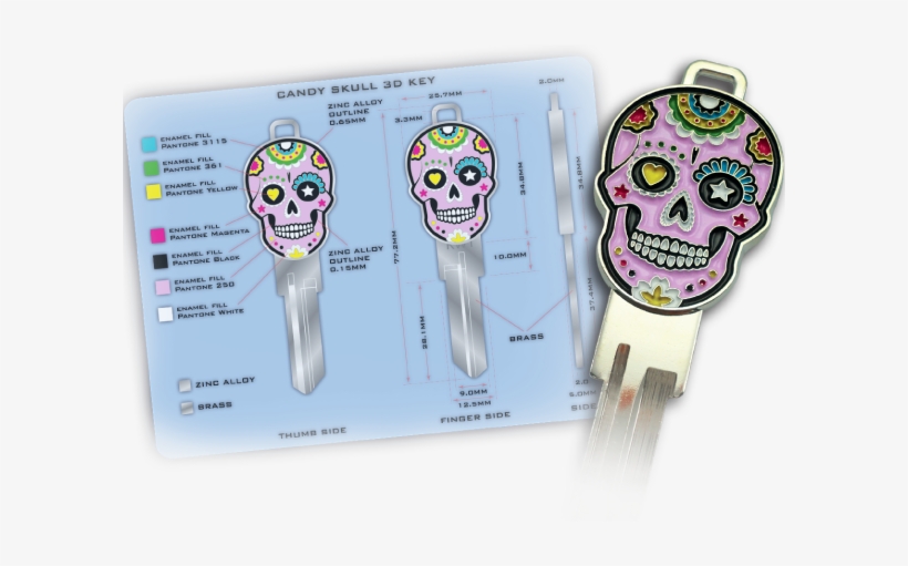 Skull Keys - 3d House Keys, transparent png download