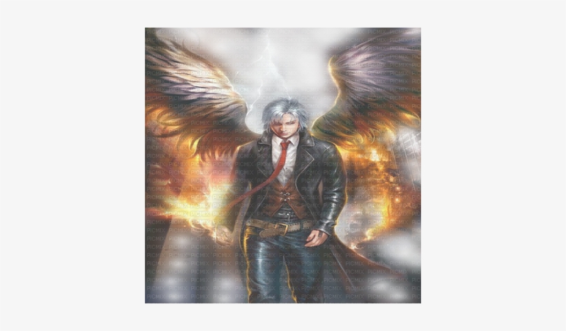 Ange Noir Male Angel Men Dark - Mythology, transparent png download