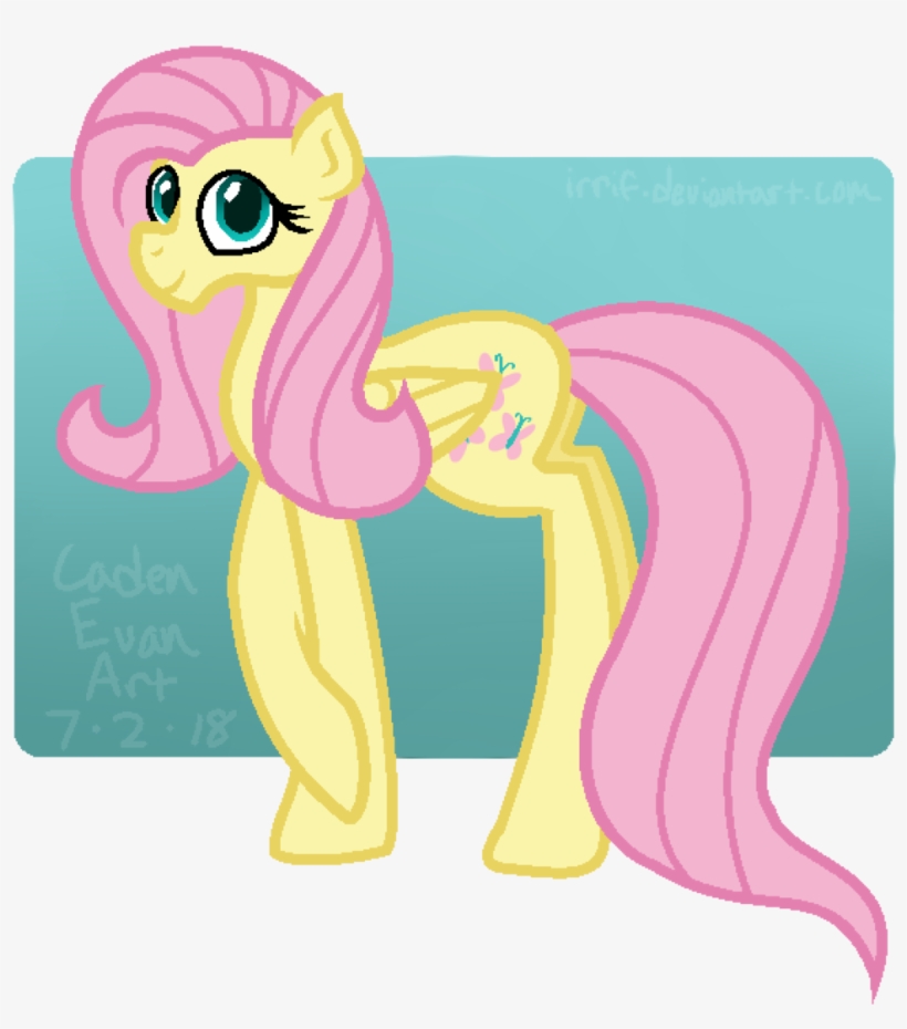 Irrif, Digital Art, Female, Fluttershy, Gradient Background, - Mane, transparent png download