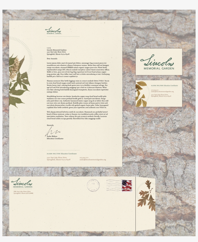 Lincoln Memorial Garden Is Very Focused On Preservation - Envelope, transparent png download