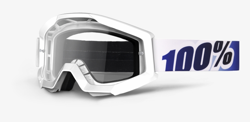 Strata Ice Age - 100% Strata Goggle White/blue, transparent png download