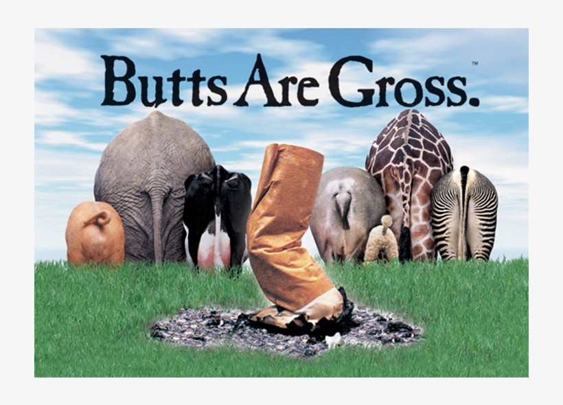 Butts Are Gross Poster, transparent png download