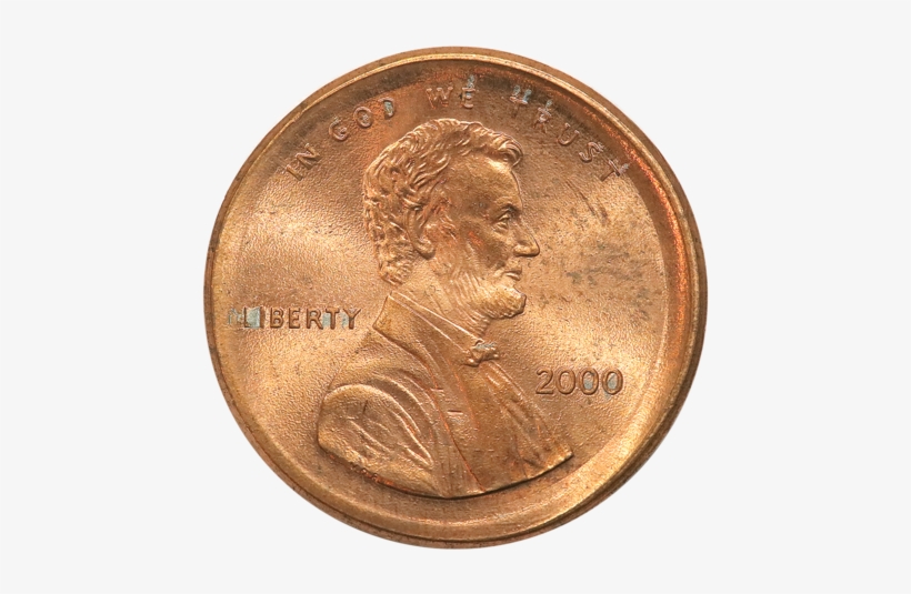 2000 Lincoln Cent - Dime, transparent png download