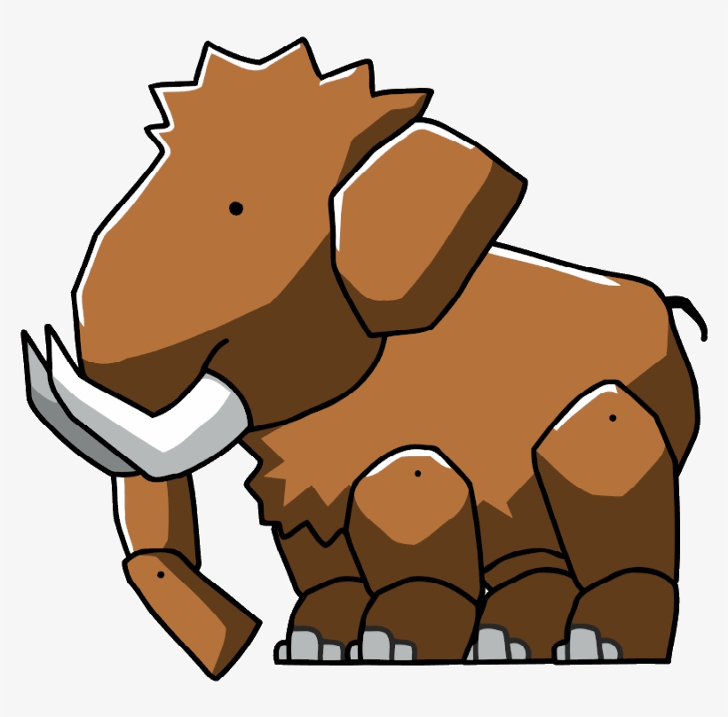 Woolly Mammoth Clipart Ice Age - Scribblenauts Woolly Mammoth, transparent png download
