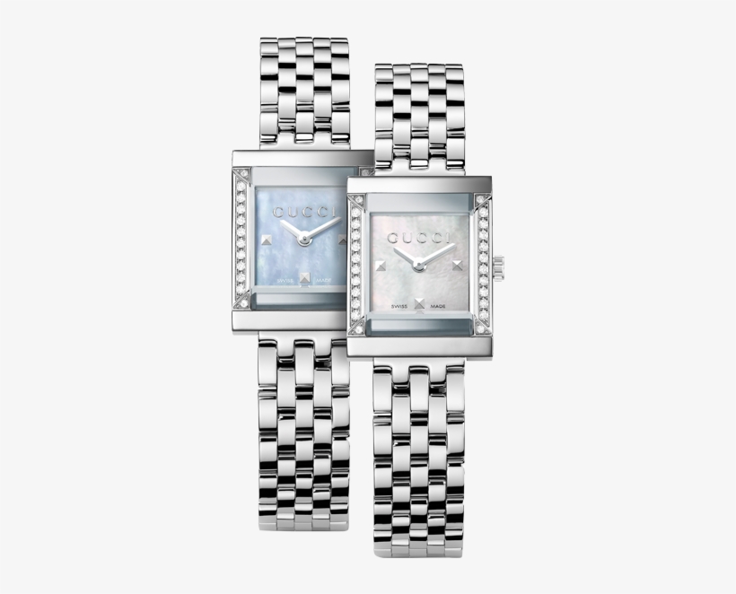 Gucci G-frame Extensions With Diamonds - Analog Watch, transparent png download