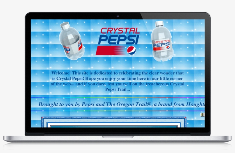 It's Goal Is To Make The User Familiar With The Brand - Crystal Pepsi, transparent png download
