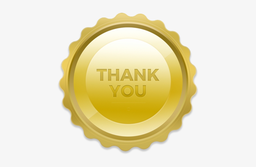Thank You Badge - Circle, transparent png download