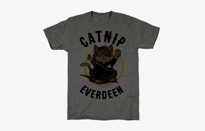 Catnip Everdeen Mens T-shirt - Shirt, transparent png download