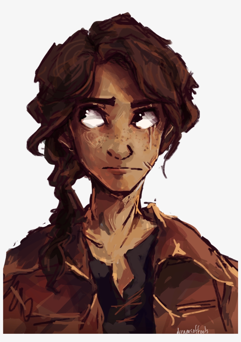 A Quick Doodle Of Katniss For My Girl Brynne Who Is - Katniss Everdeen  Transparent PNG - 1280x1818 - Free Download on NicePNG, image size:820x1164