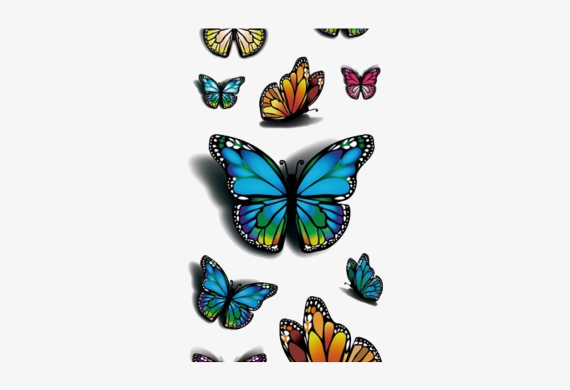 Download Butterfly Tattoo Designs Png Transparent Images Tafly 3d Colourful Butterfly Body Art Temporary Tattoos Transparent Png 640x480 Free Download On Nicepng