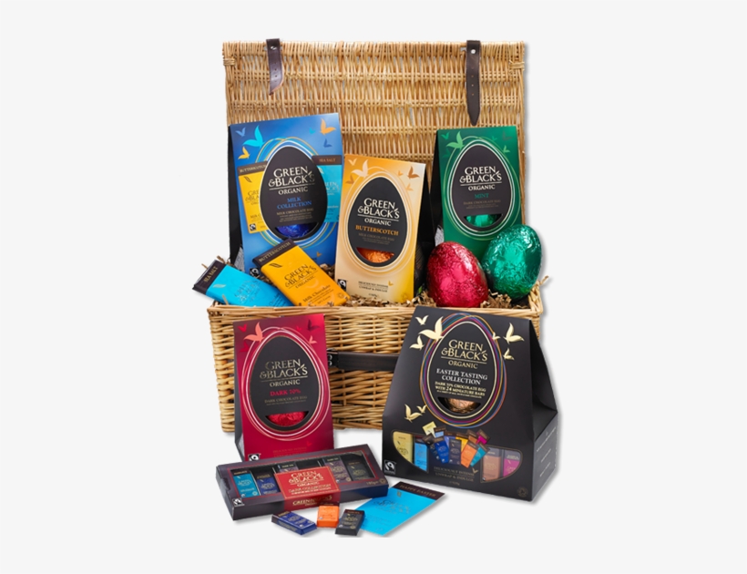 2) Green & Black's Ultimate Easter Egg Hamper - Gift Basket, transparent png download