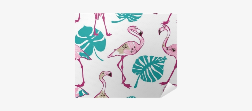 Exotic Seamless Pattern With Pink Flamingo Poster • - Rosa Flamingos 6 Untersetzer, transparent png download