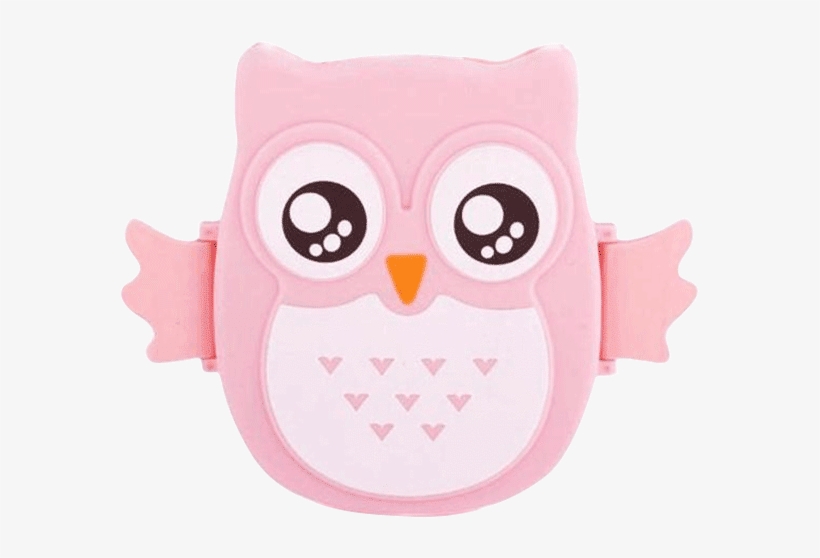 Petite Bello Lunch Box Pink Owl Lunch Box - Lunchbox, transparent png download