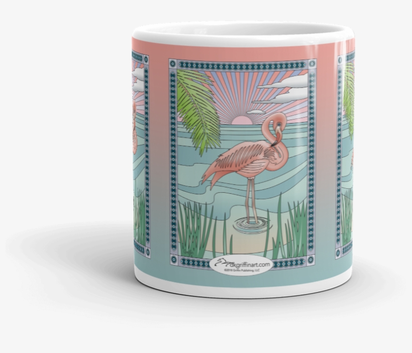 Load Image Into Gallery Viewer, Pink Flamingo Dusk - African Grey, transparent png download
