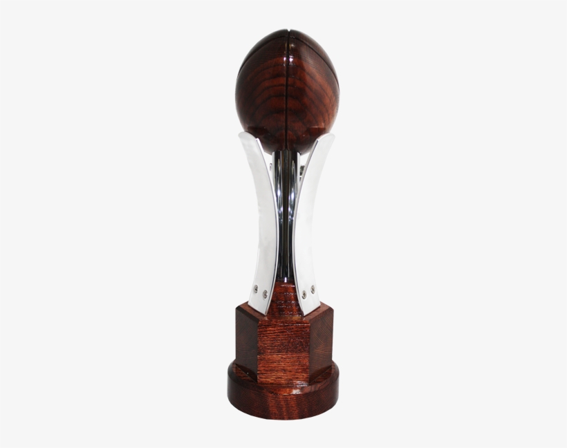 Legacy Steel Perpetual Football Trophy - Hardwood, transparent png download