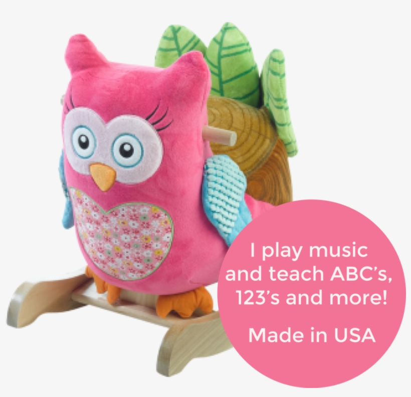 Owlivia Pink Owl Rocker - Rockabye Owlivia Pink Owl Rocker One Size, transparent png download