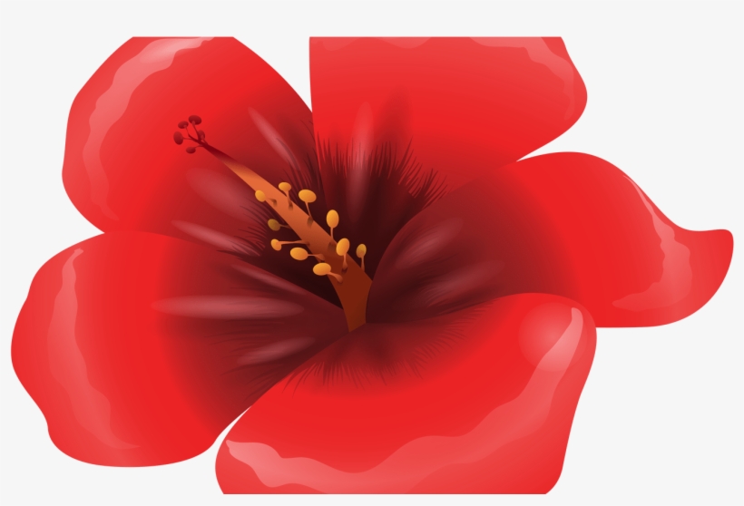 Large Red Flower Clipart Png Image Gallery Yopriceville - Clip Art Red Flower, transparent png download