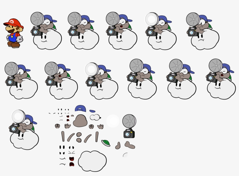 Paper Mario Customs - Lakitu, transparent png download