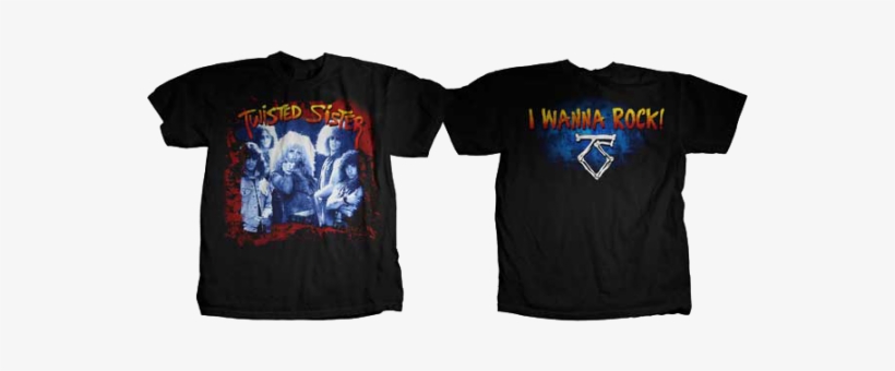 Twisted Sister T-shirt I Wanna Rock, transparent png download