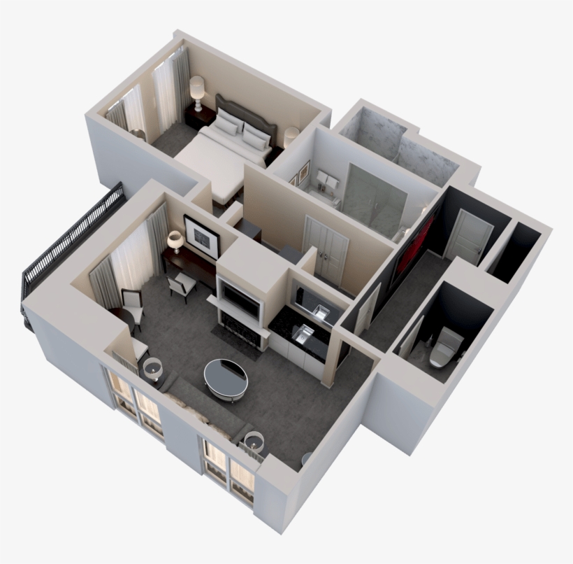 Deluxe One-bedroom Suite - Suite, transparent png download