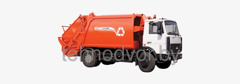 The Garbage Truck With Back Loading Of Ko-440bm - Garbage Truck, transparent png download