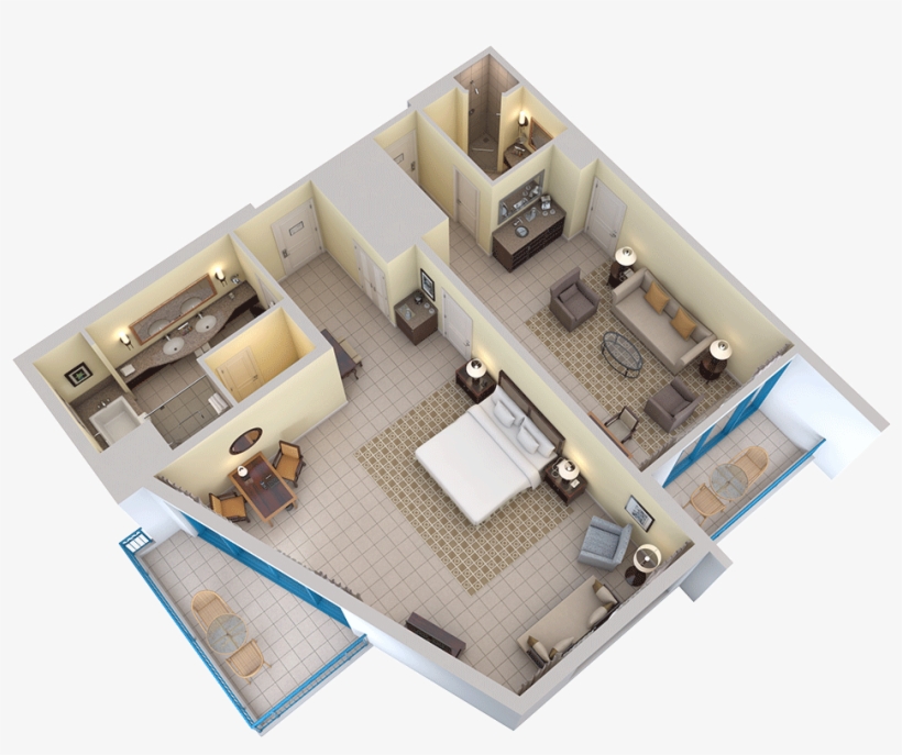 Ocean View Suite - Hilton Barbados Resort, transparent png download