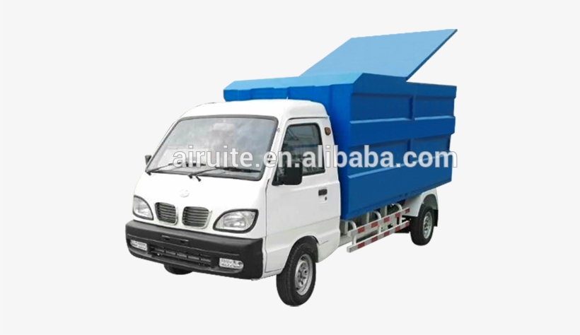 Blue Garbage Truck, Blue Garbage Truck Suppliers And - Truck, transparent png download