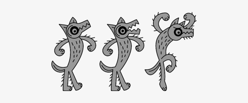 Click To See Printable Version Of Angry Wolf Printable - Hình Ba Con Sói, transparent png download