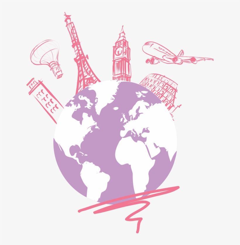 Mis Xv En Europa - World Map For Travel Agency, transparent png download