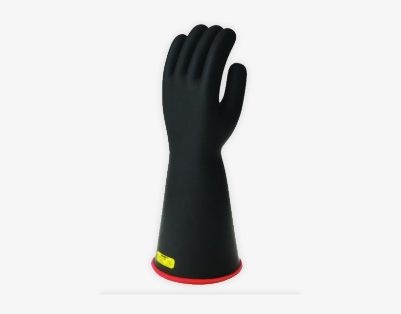 Chance Class 2 Rubber Gloves Red/black 14" - Glove, transparent png download