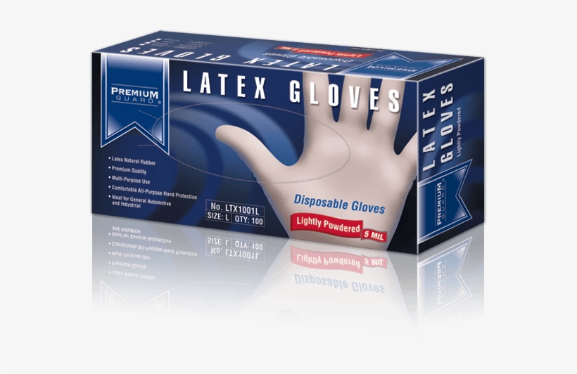 Powdered Latex Gloves - Design, transparent png download