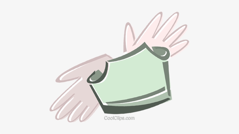 Rubber Gloves And Surgeons Mask Royalty Free Vector - Illustration, transparent png download
