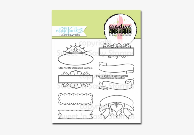 Lucilight - Decorative Banner - Sweet 'n Sassy Stamps Sweet 'n Sassy Creative Worship, transparent png download