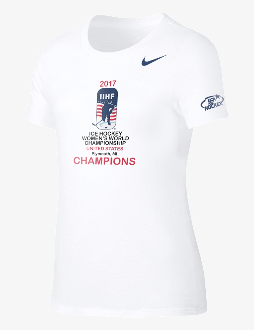 Product Reviews For 2017 Iihf Women's World Championship - Usa Women's Hockey T Shirts, transparent png download