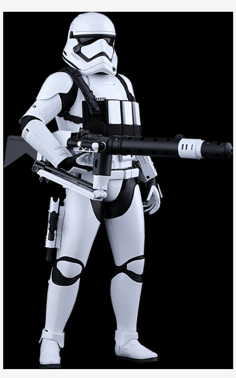 First Order Heavy Gunner Stormtrooper - Hot Toys Stormtrooper Heavy Gunner Figure From Star, transparent png download