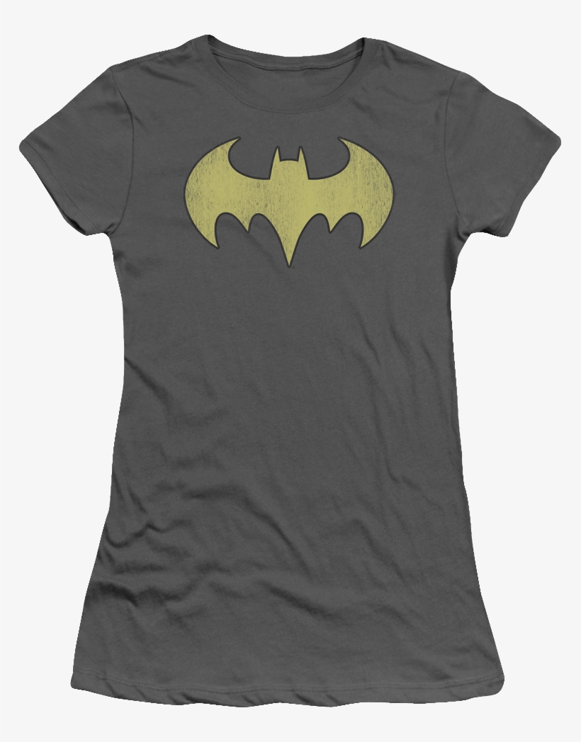 Batgirl Distressed Logo Shirt - Dc Comics Custom Batgirl Logo Distressed Premium Ultra-soft, transparent png download