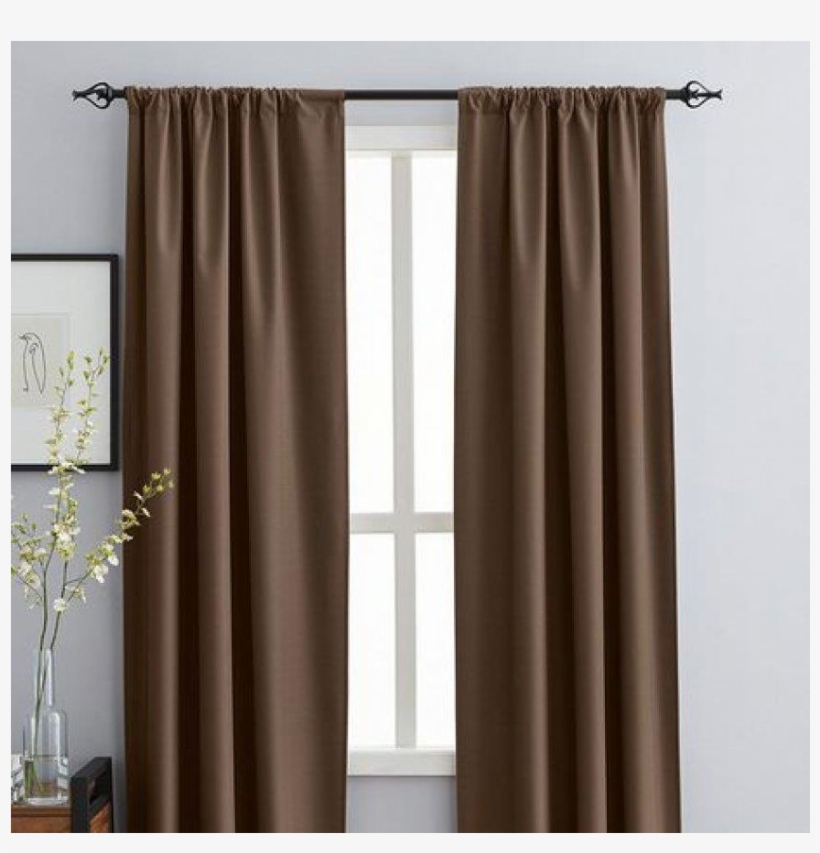 Ended - Hometrends Kelly Room Darkening Panel Brown 84", transparent png download