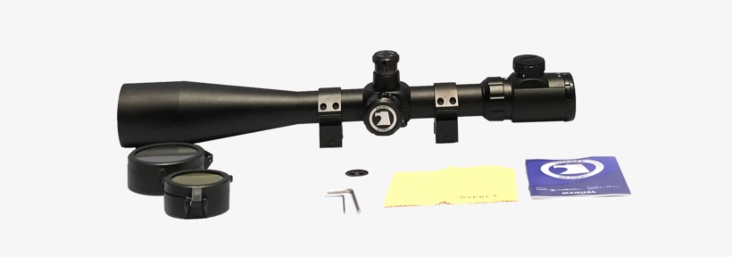 Tactical 10-40x50 Irf Illuminated Rangefinder Reticle - Telescopic Sight, transparent png download