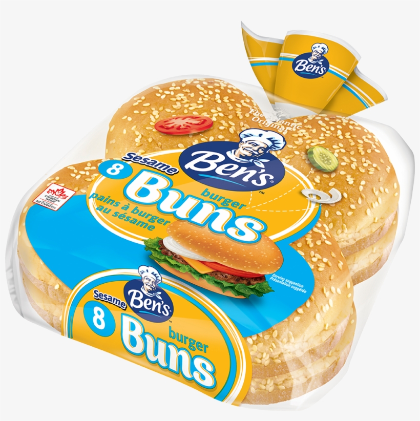 Ben's® Sesame Hamburger Buns, transparent png download