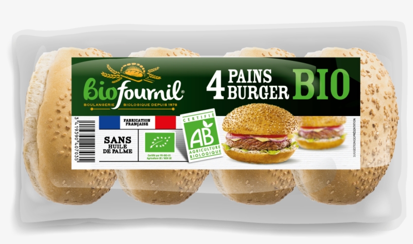 Pain Burger Complet Bio, transparent png download