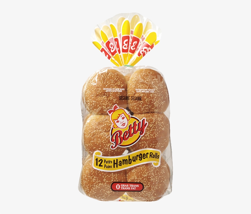 Hamburger Sesame 4″ - Betty Bun, transparent png download