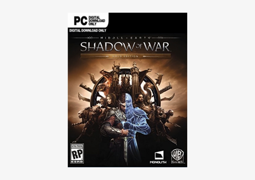 Shadow Of War - Middle Earth Shadow Of War Gold Edition, transparent png download