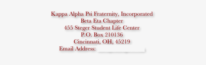 Kappa Alpha Psi Fraternity, Incorporated Beta Eta Chapter - Steger Student Life Center, University Of Cincinnati, transparent png download