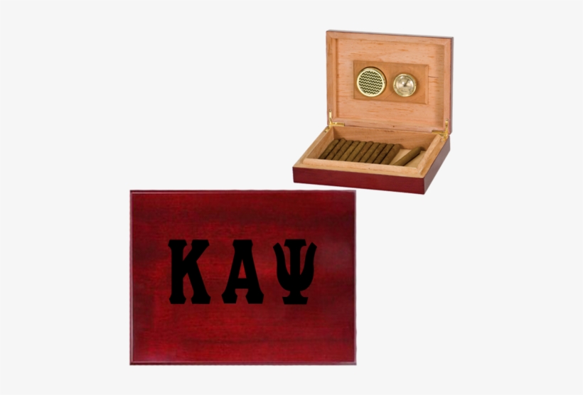 Kappa Alpha Psi Humidor Laser Engraved - Uniquelaserengraving Rosewood Piano Finish Humidor, transparent png download