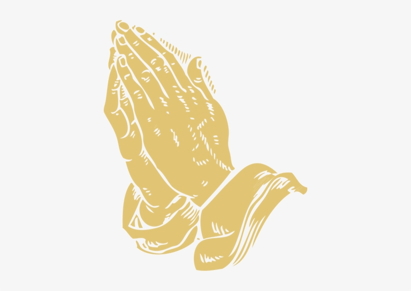 412 Praying Hands Clip Art Free - Transparent Prayer Hand Png, transparent png download