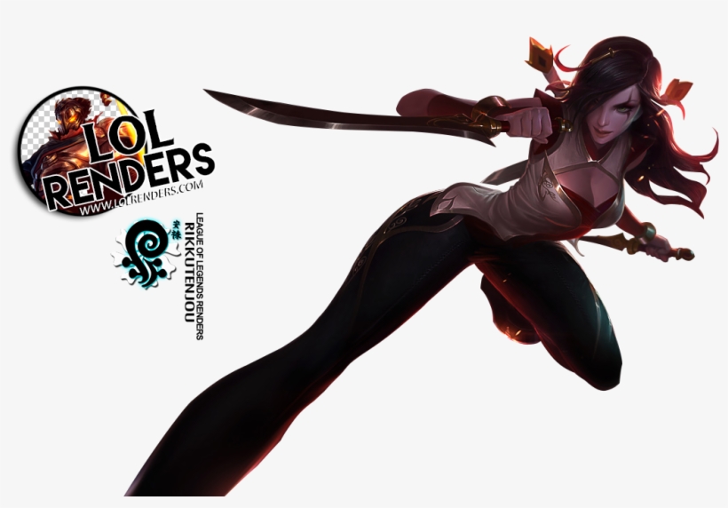 4 Feb - Katarina League Of Legends Render, transparent png download