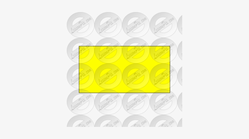 Yellow Rectangle Picture For Classroom / Therapy Clipart - Circle, transparent png download