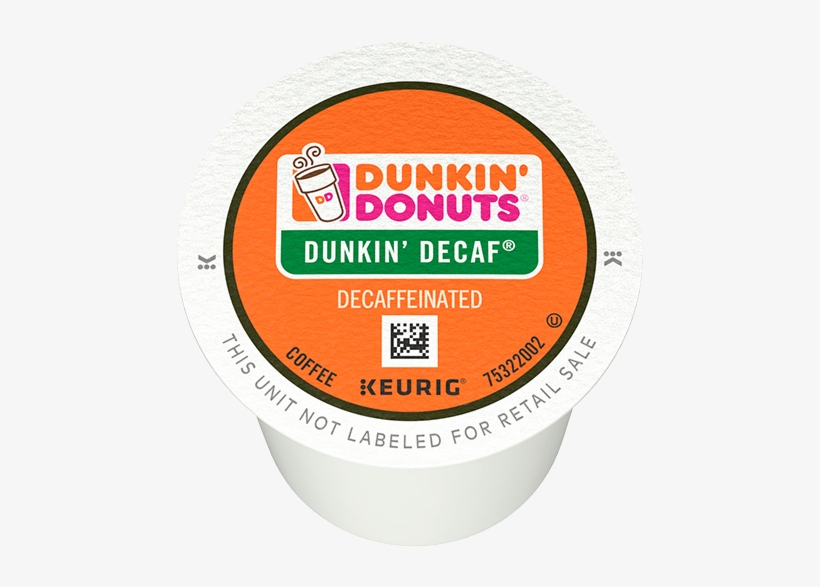 Dunkin' Decaf K-cups - Dunkin Donuts K-cups Decaf - 96 Count, transparent png download